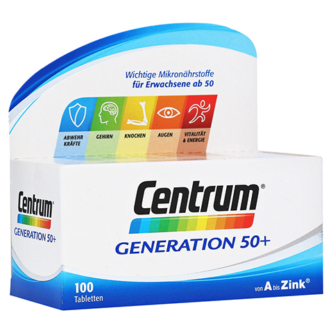 CENTRUM Gen.50+ A-Zink+FloraGlo Lutein Capletten 100 Stck