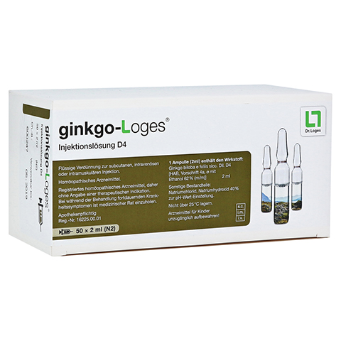 GINKGO-LOGES Injektionslsung D 4 Ampullen 50x2 Milliliter N2