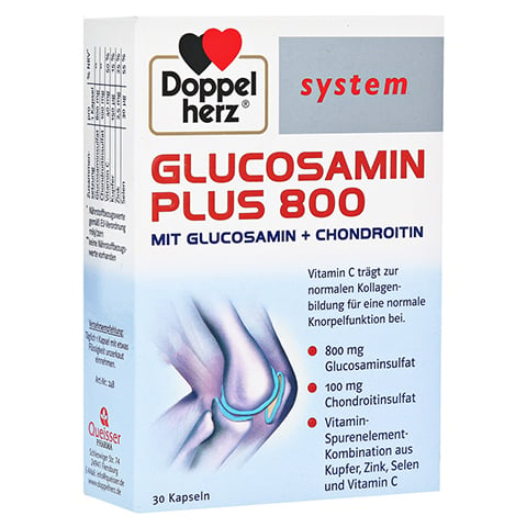 DOPPELHERZ Glucosamin Plus 800 system Kapseln 30 Stück