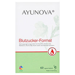 AYUNOVA Blutzucker-Formel Kapseln 60 Stck - Vorderseite