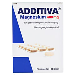 ADDITIVA Magnesium 400 mg Filmtabletten 60 Stck - Vorderseite