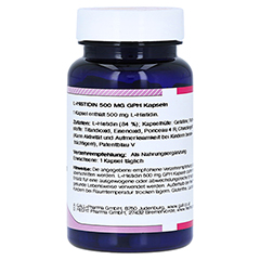 L-HISTIDIN 500 mg GPH Kapseln 60 Stck - Linke Seite