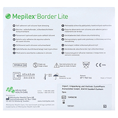MEPILEX Border Lite Schaumverb.10x10 cm steril 10 Stck - Rckseite