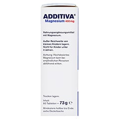 ADDITIVA Magnesium 400 mg Filmtabletten 60 Stck - Linke Seite