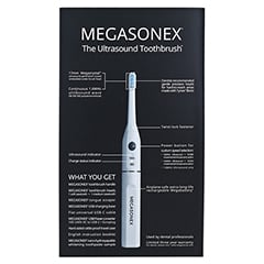 MEGASONEX M8 S Ultraschall Zahnbrste 1 Stck - Rckseite