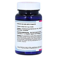 CHOLIN 100 mg GPH Kapseln 60 Stück - Linke Seite