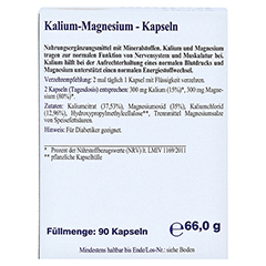 Kalium Magnesium Kapseln 90 Stück - Rückseite