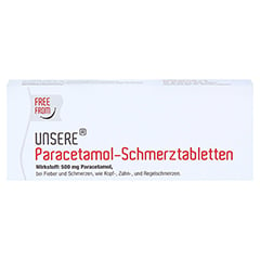 Unsere Paracetamol Schmerztabletten 20 Stck - Vorderseite