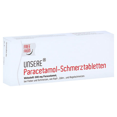 Unsere Paracetamol Schmerztabletten 20 Stck