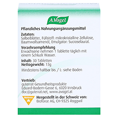 A.VOGEL Menosan Salvia Tabletten 30 Stck - Rckseite