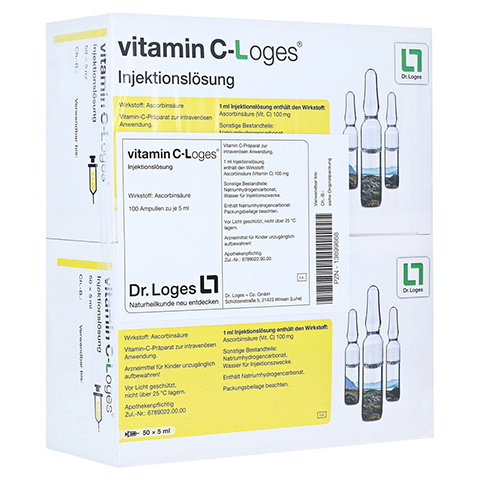 Vitamin C-Loges Injektionslsung 5ml 100x5 Milliliter
