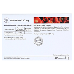 Q10 MONO 30 mg Weichkapseln 60 Stück - Rückseite