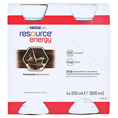 RESOURCE Energy Schokolade 4x200 Milliliter - Vorderseite
