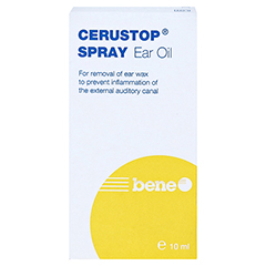 CERUSTOP Ohrenöl-Spray 10 Milliliter - Rückseite