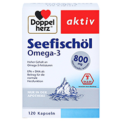 Doppelherz aktiv Seefischl Omega-3 800 mg 120 Stck - Vorderseite