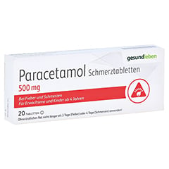Paracetamol Schmerztabletten 500mg 20 Stck N2