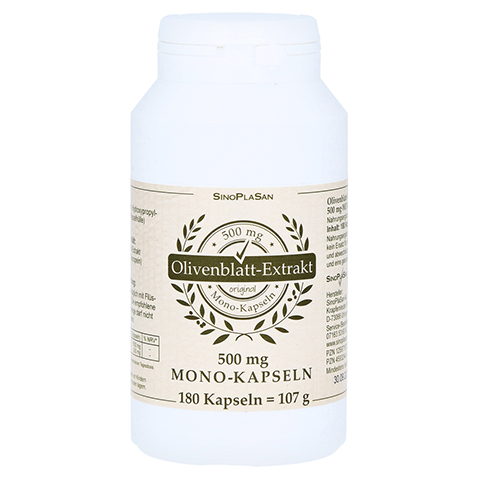 OLIVENBLATT-Extrakt 500 mg Mono-Kapseln 180 Stck