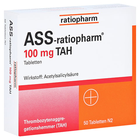 ASS-ratiopharm 100mg TAH 50 Stück N2