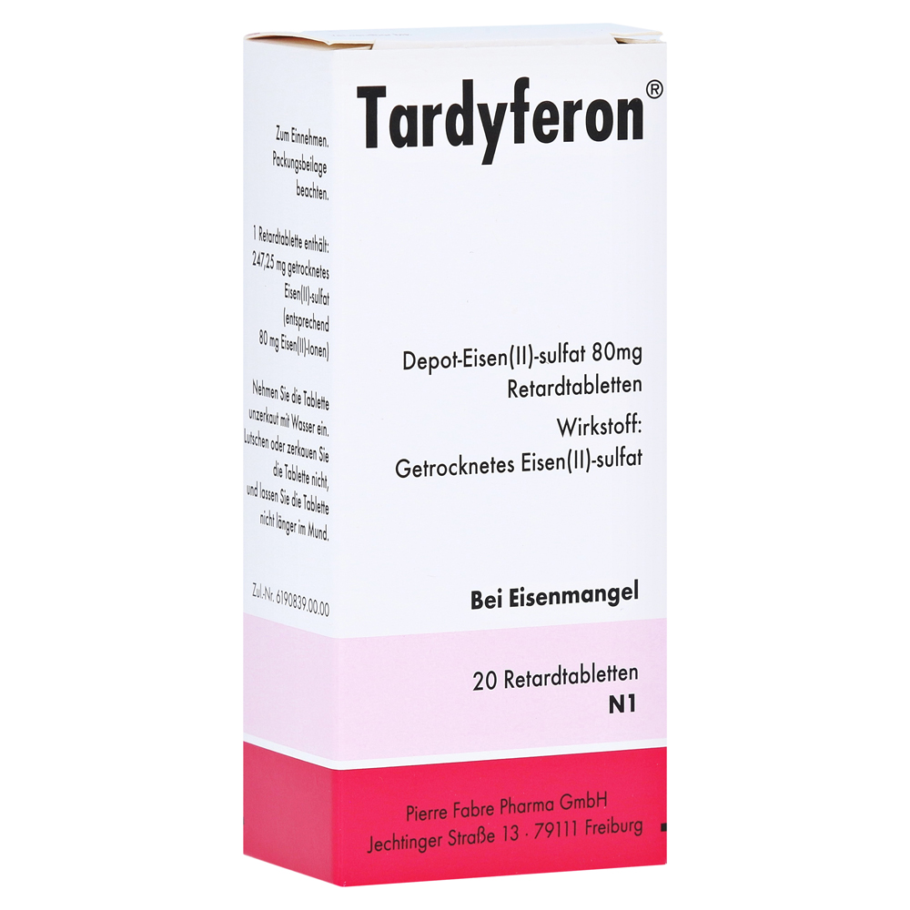 Tardyferon Depot-Eisen(II)-sulfat 80mg Retard-Tabletten 20 Stück