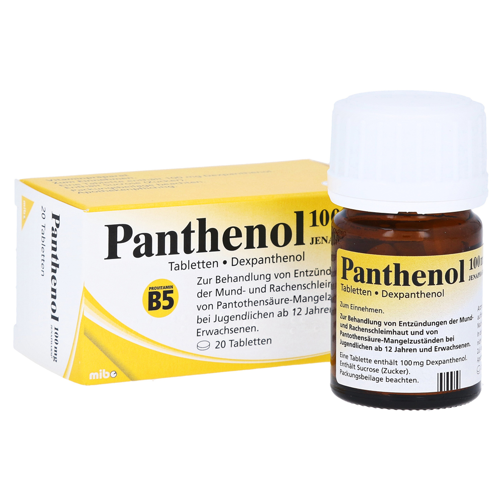 PANTHENOL 100 mg Jenapharm Tabletten 20 Stück