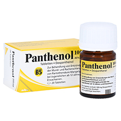 PANTHENOL 100 mg Jenapharm Tabletten 20 Stück N1