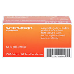 GASTRO-HEVERT Magentabletten 100 Stück N1 - Unterseite