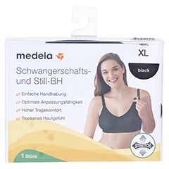 MEDELA Schwangerschafts- u.Still-BH XL schwarz 1 Stück - Vorderseite