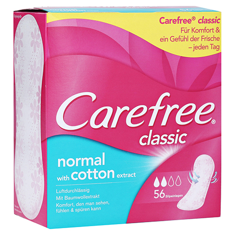 CAREFREE normal with cotton extract Slipeinlagen 56 Stck