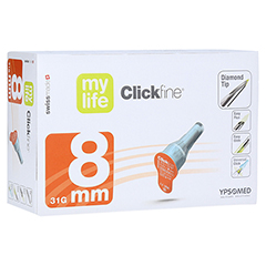 MYLIFE Clickfine Pen-Nadeln 8 mm 100 Stück