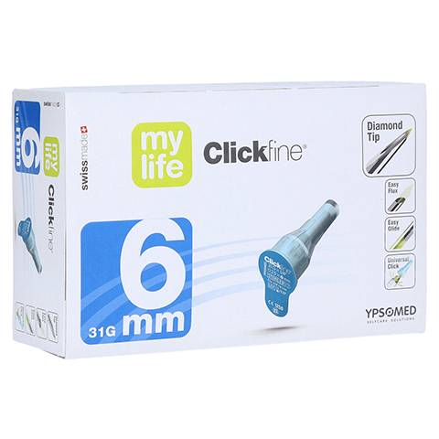 MYLIFE Clickfine Pen-Nadeln 6 mm 31 G 100 Stück