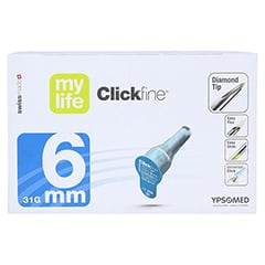 MYLIFE Clickfine Pen-Nadeln 6 mm 31 G 100 Stück - Vorderseite