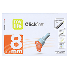 MYLIFE Clickfine Pen-Nadeln 8 mm 100 Stück - Vorderseite