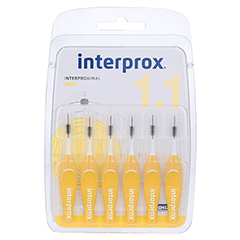 INTERPROX reg mini gelb Interdentalbürste Blister 6 Stück