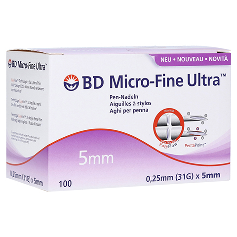 BD MICRO-FINE ULTRA Pen-Nadeln 0,25x5 mm 100 Stck