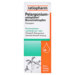 Pelargonium-ratiopharm Bronchialtropfen 50 Milliliter N2 - Vorderseite