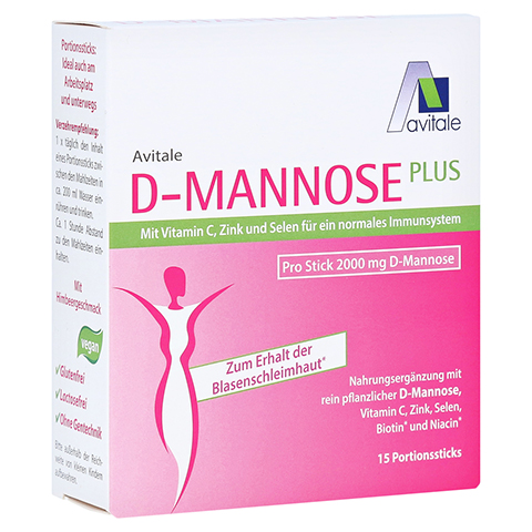 Avitale D-Mannose Plus 2000 mg Sticks 15x2.47 Gramm