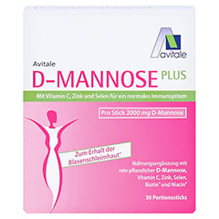 Avitale D-Mannose Plus 2000 mg Sticks 30x2.47 Gramm - Vorderseite