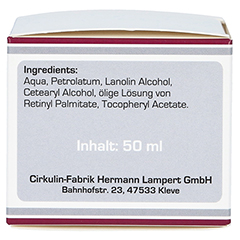 RETINOL CREME parfümfrei Lamperts 50 Milliliter - Rechte Seite