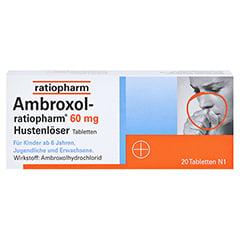 Ambroxol-ratiopharm 60mg Hustenlöser 20 Stück N1 - Vorderseite