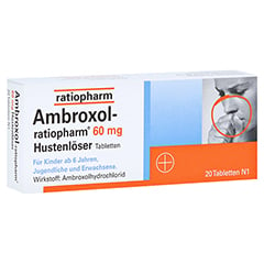 Ambroxol-ratiopharm 60mg Hustenlöser 20 Stück N1