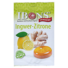 IBONS Ingwer Zitrone o.Zucker Tte Lutschbonbons 75 Gramm