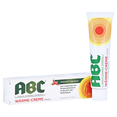 ABC Wärme-Creme Capsicum 0,75mg/g Hansaplast med 50 Gramm