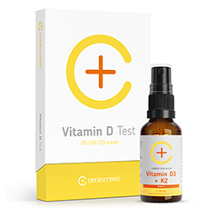 VORSORGESET Vitamin D Test+Vitamin D Spray vegan