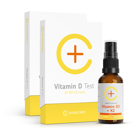 KONTROLLSET 2 Vitamin D Test+Vitamin D Spray 1 Stck