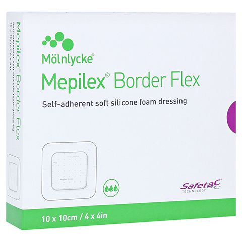 MEPILEX Border Flex Schaumverb.haft.10x10 cm 10 Stck