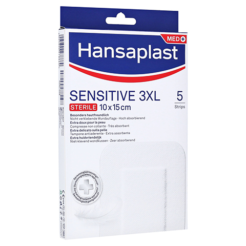 HANSAPLAST Sensitive Wundverband steril 10x15 cm 5 Stück