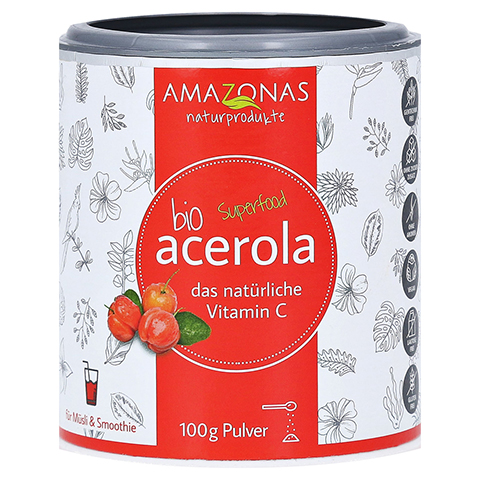 ACEROLA 100% Bio Pur natrliches Vit.C Pulver 100 Gramm
