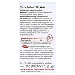 THROMBOFLOW Dr.Wolz Pellets 10x5 Gramm - Rückseite