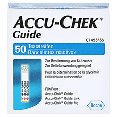 ACCU-CHEK Guide Teststreifen 1x50 Stck - Vorderseite