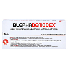 BLEPHADEMODEX sterile Reinigungstcher 30 Stck - Oberseite
